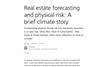 Real estate forecasting and physical risk: A brief climate story