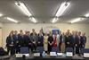 Group photo of MEPs, Council and Commission representatives who reached a deal on the EU ESG ratings regulation