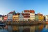 The Nyhavn district in Copenhagen, Denmark