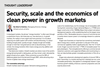 Security, scale and the economics of clean power in growth markets