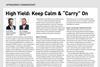 High Yield: Keep Calm & “Carry” On