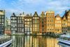 Traditional houses of Amsterdam, Netherlands