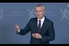 Stoltenberg at August 2025 Israel press conference