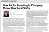 How Factor Investing Is Changing: Three Structural Shifts