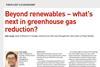 Beyond renewables – what’s next in greenhouse gas reduction?