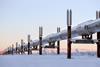 An oil pipeline in Alaska