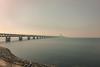 The Øresund bridge connecting Sweden and Denmark