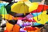 umbrellas colourful diversify