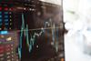 Stock price on monitor