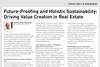 Future-Proofing and Holistic Sustainability: Driving Value Creation in Real Estate