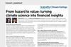 From hazard to value: turning climate science into financial insights