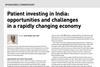 Patient investing in India: opportunities and challenges in a rapidly changing economy