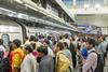 India train commuters