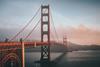 San Francisco architecture bridge fog