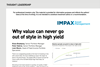 Why value can never go out of style in high yield