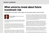 What unicorns reveal about future investment risk