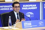 photo of Stéphane Séjourné, European Commissioner-designate for Prosperity and Industrial Strategy, during his confirmation hearing in the European Parliament