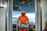 A fisherman on a fishing boat at sea