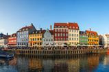 The Nyhavn district in Copenhagen, Denmark