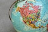 United States US map globe