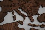 Europe map wood