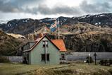 Iceland flag scenery