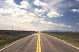 Road sky clouds horizon long-term distance