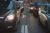 photo depicting cars at a standstil