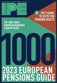 IPE Top 1000 Pension Funds 2023 cover