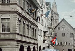 Switzerland flag Zurich