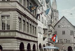 Switzerland flag Zurich