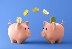 piggy bank saving money