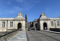 Danish parliament building Christiansborg in Copenhagen
