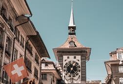 Switzerland street flag