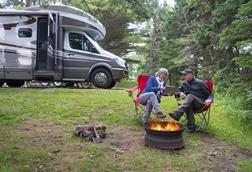 Camper with retirees