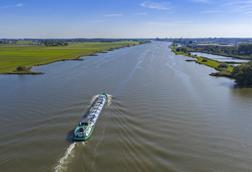 river landscape in netherlands