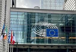 Exterior view of the European Parliament in Brussels