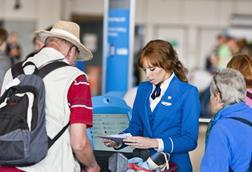 KLM staff at Schiphol airport