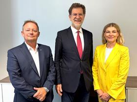 Andreas Csurda, Andreas Zakostelsky and Beate Wolf at Austria PF Association.