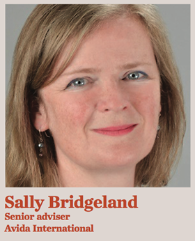 Sally Bridgeland - Senior adviser Avida International