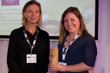 Sofia Bartholdy at Church Commissioners receiving Transition award