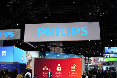 A Philips stand at a trade fair