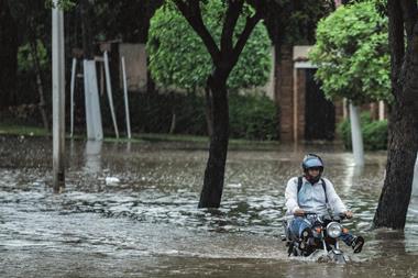 Flooded road