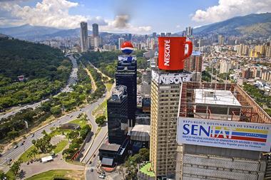 Aerial view Caracas Venezuela
