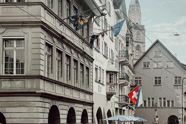 Switzerland flag Zurich