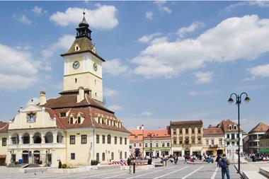 Town hall in Brasov, Romania
