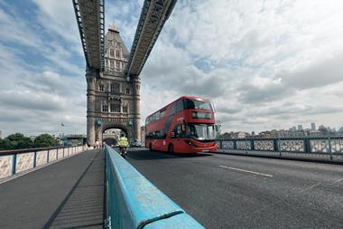 London Bridge bus UK