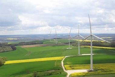Clamecy wind farm in France