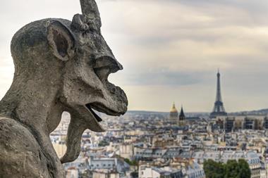 A gargoyle from Notre Dame in Paris