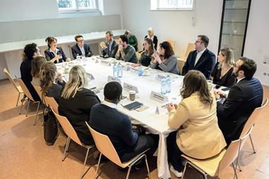 Round table of young pension professionals from around Europe at the IPE Conference & Awards